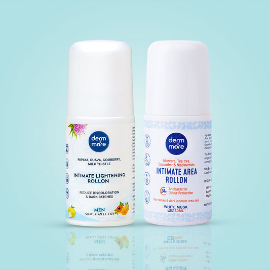 Combo of Intimate Area Rollon and Intimate Lightening Rollon for Men