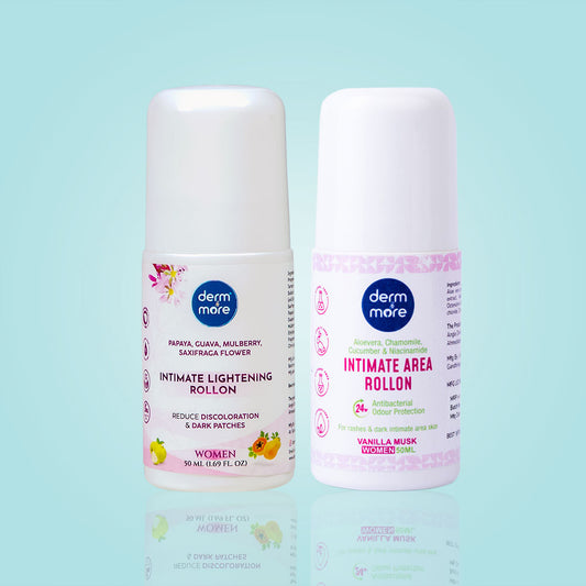 Combo of Intimate Area Rollon and Intimate Lightening Rollon for Women